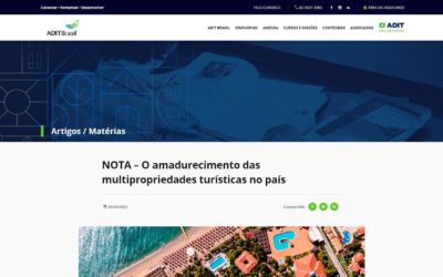 NOTA – O amadurecimento das multipropriedades turísticas no país